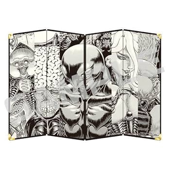 【新品未開封品】大ベルセルク展★４曲屏風「蝕の記憶」 Amazon.co.jp: 大ベルセルク展 記念グッズ 4曲 屏風 ゴッド